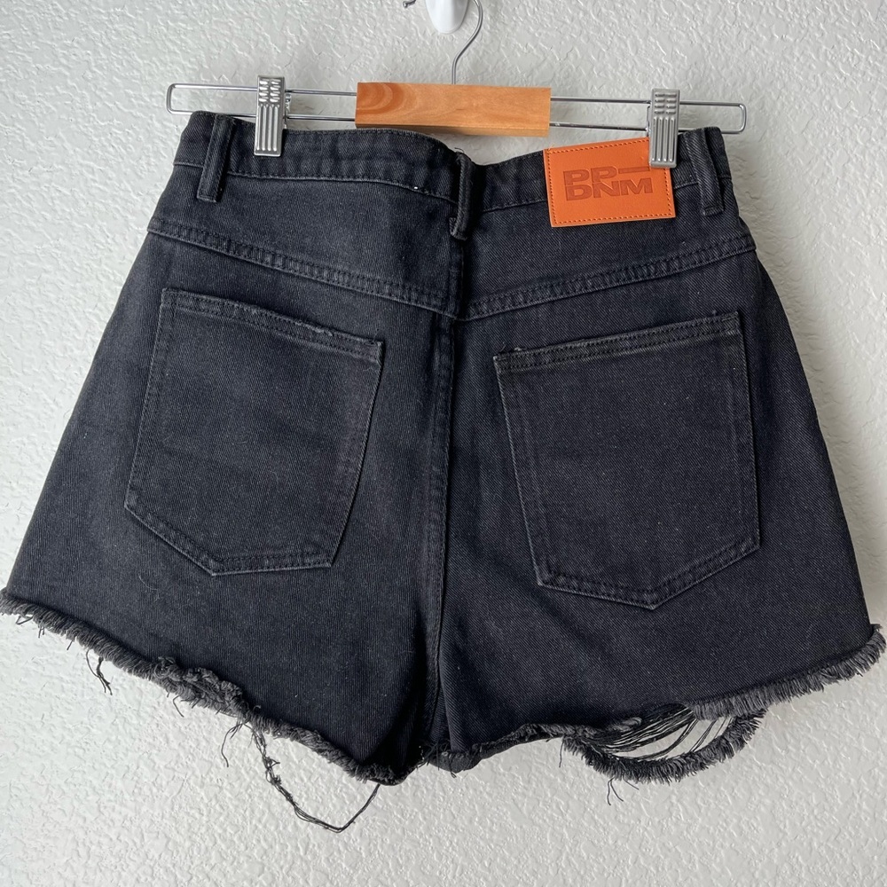 NWT Princess Polly Elise Shorts Black Denim Size 4 - Picture 4 of 4
